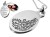 Personalizowany medalion srebrny owalny - pawi ogon