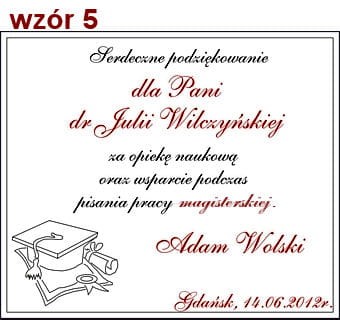 Wzory dedykacji Nauczyciel