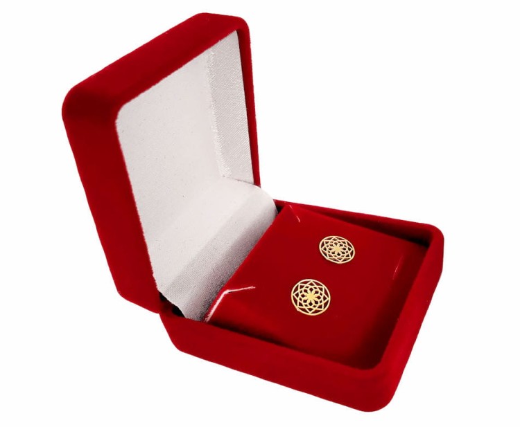 kolczyki-zlote-azurowe celebrytki-rozeta.jpg