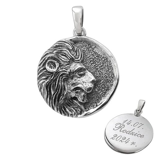 srebrna-zawieszka-znak-zodiaku-lew-z-grawerem.webp