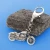 Breloczek motor - srebrny chopper, grawerowany prezent dla motocyklisty