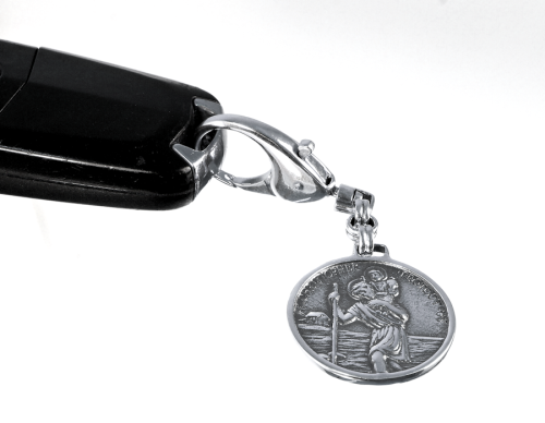 Breloczek do kluczyków Matka Boska św. Krzysztof