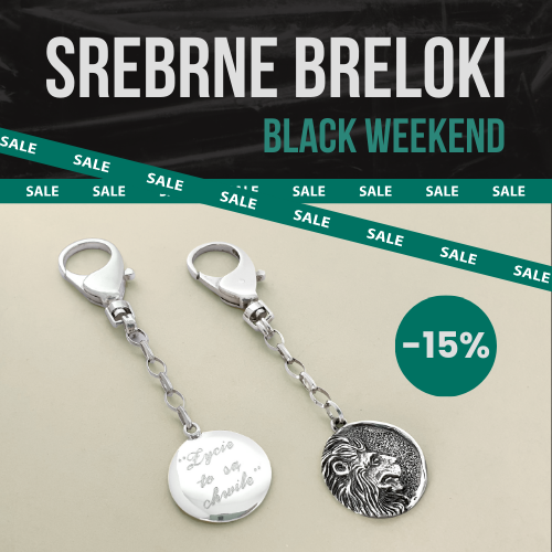 Black Weekend srebrne breloki