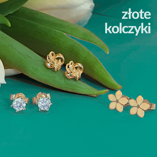 złote kolczyki