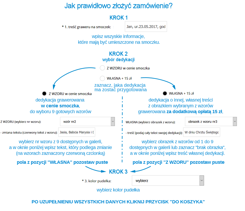 instrukcja grawer smoczek