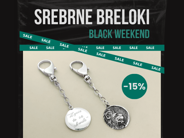 Black Friday Weekend 2025 w Avis Jubiler srebrne breloczki