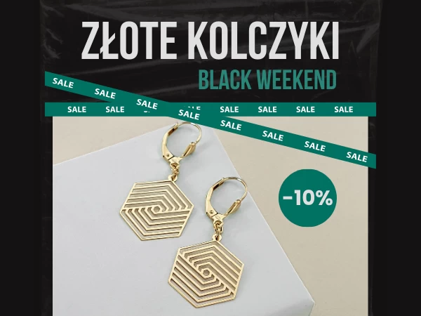 Black Friday Weekend 2025 w Avis Jubiler złote kolczyki